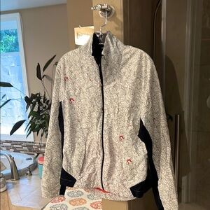 lululemon athletica Black and White Patterned Ski Jacket
